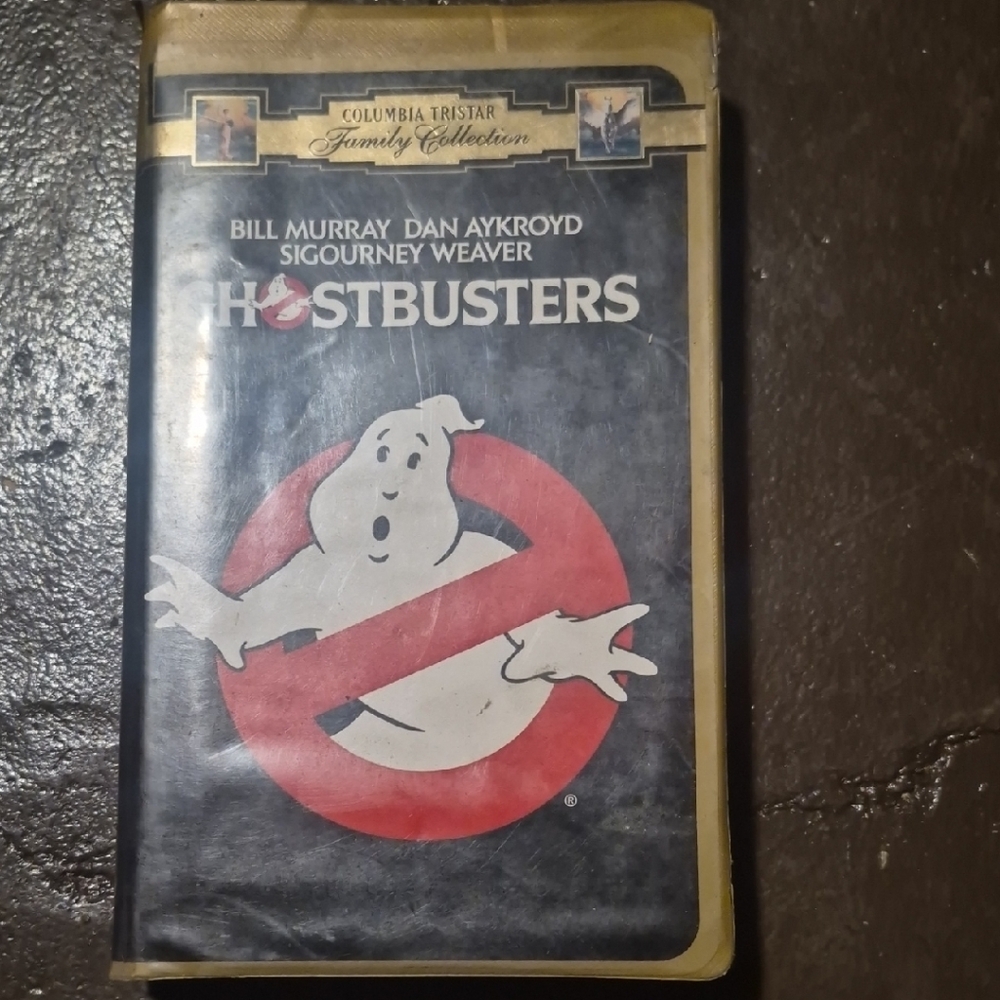 Ghostbusters Vintage VHS Tape - Black/Red